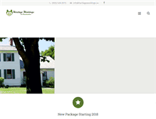 Tablet Screenshot of heritageweddings.ca